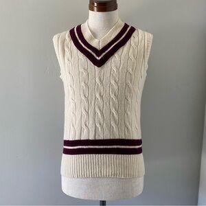UNITED ARROWS Beauty & Youth men’s wool tennis/cricket vest, Japan S (US XS)